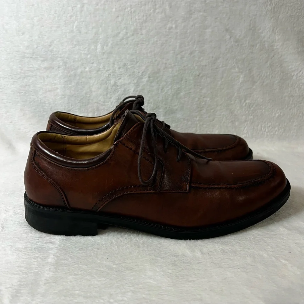 Ralph Lauren Chaps Dress Shoes Mens Brown Oxford Leather Old Money Preppy Sz 11M